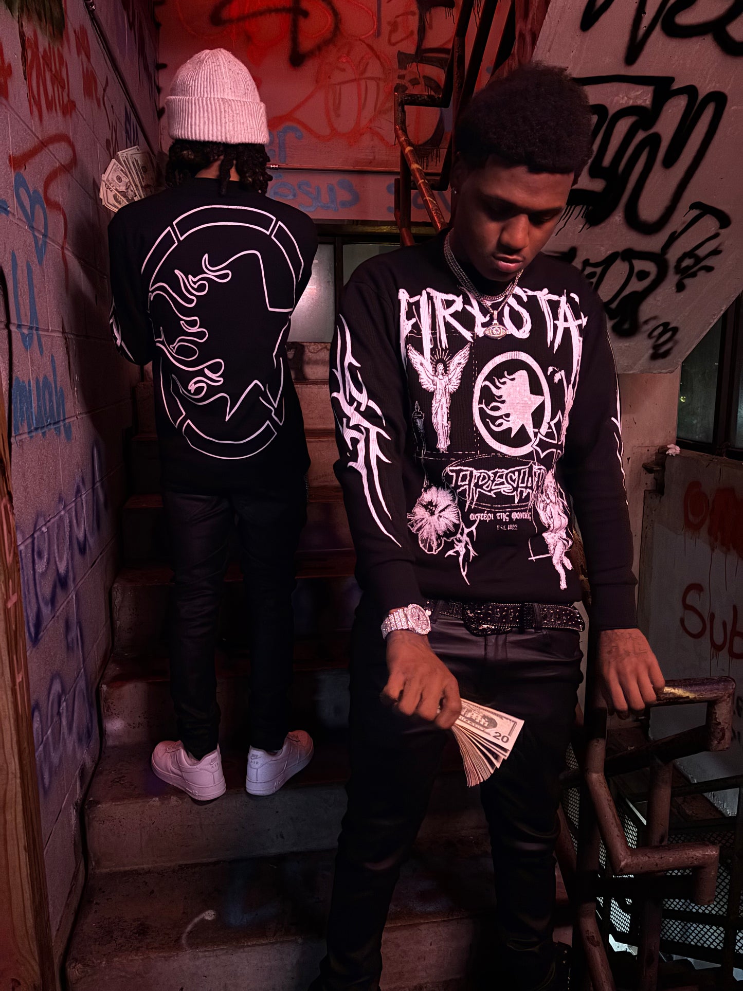 "Signs Of Peace" Thermal Long Sleeve Tee