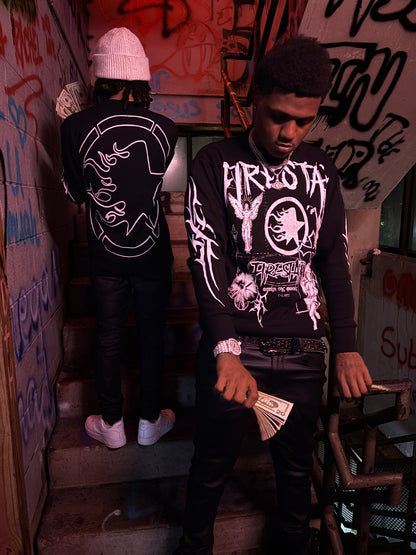 "Signs Of Peace" Thermal Long Sleeve Tee