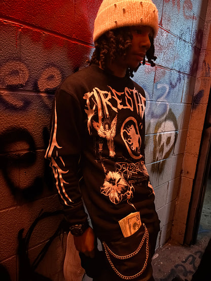 "Signs Of Peace" Thermal Long Sleeve Tee