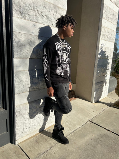 "Signs Of Peace" Thermal Long Sleeve Tee