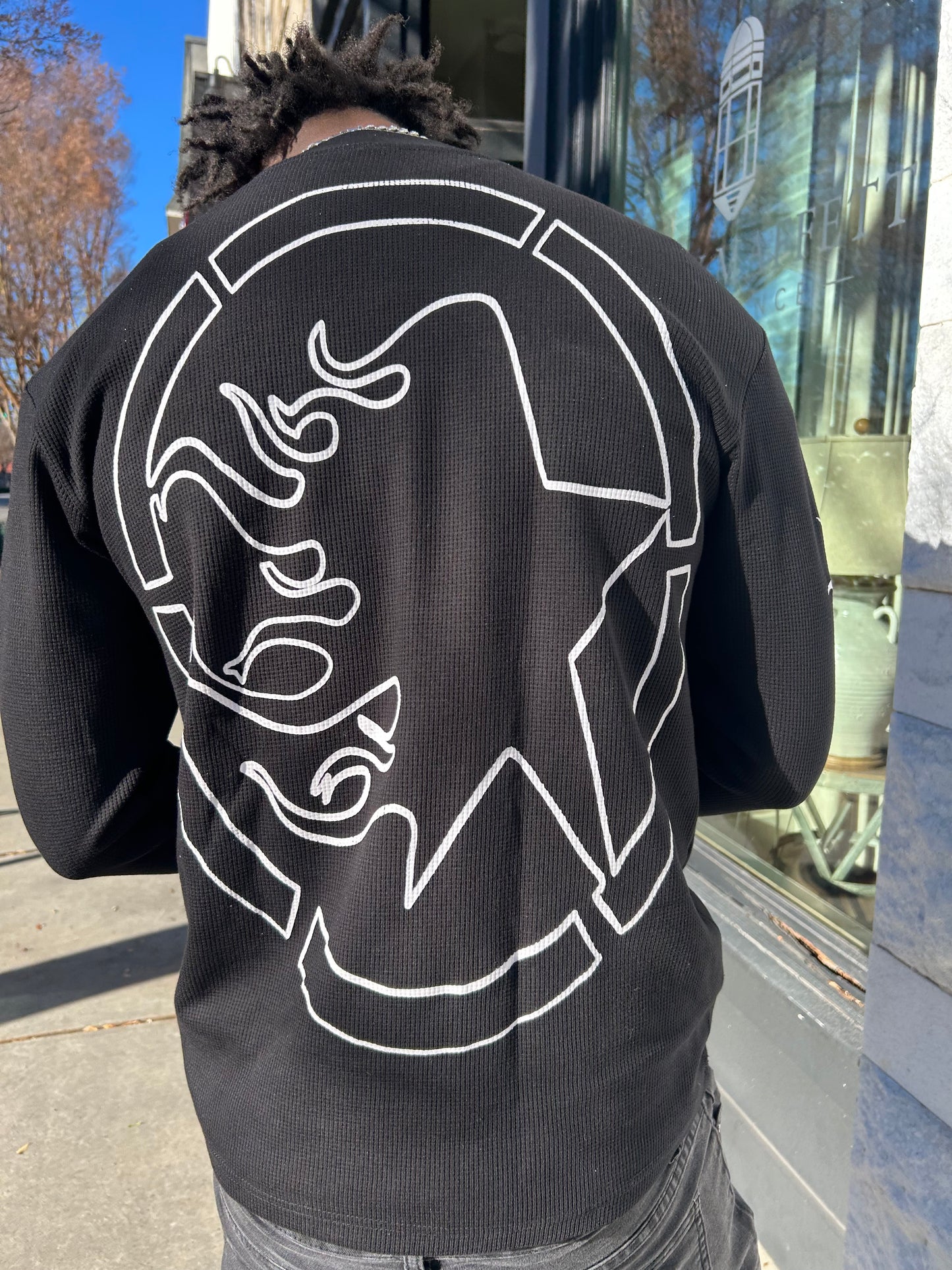 "Signs Of Peace" Thermal Long Sleeve Tee