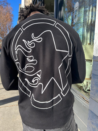"Signs Of Peace" Thermal Long Sleeve Tee